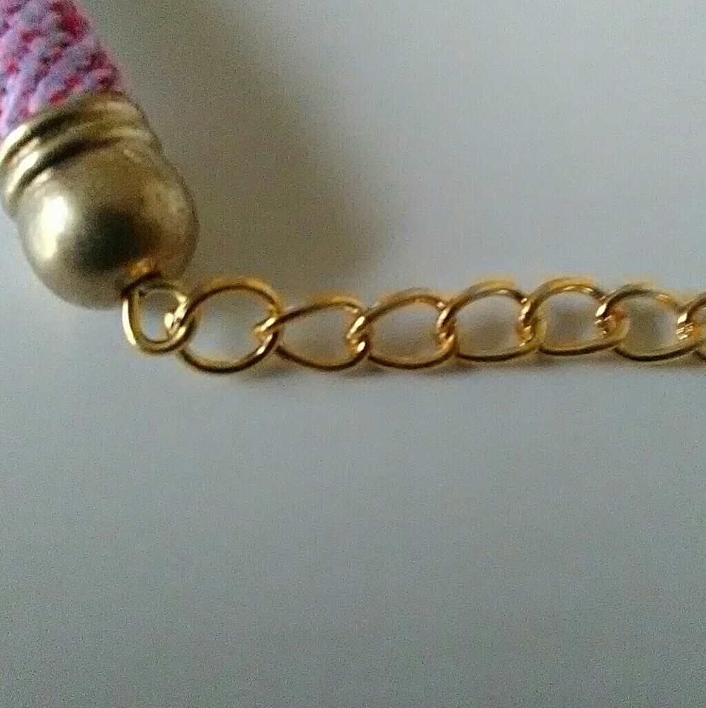 Gold Star Boho Rainbow Braided Friendship Bracelet - Picture 5 of 5